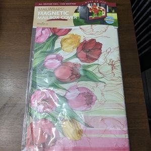 Spring Tulip Mailbox wrap